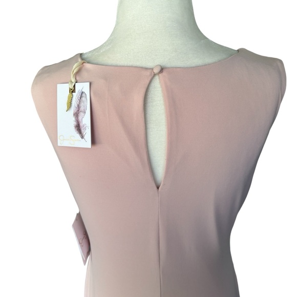 Jessica Simpson NWT Pink Sleeveless Sheath Dress with Gold Accent 4 - Picture 7 of 13